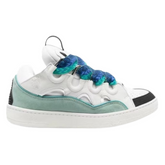 Lanvin Curb Sneakers / Trainers White / Green / Black / Blue